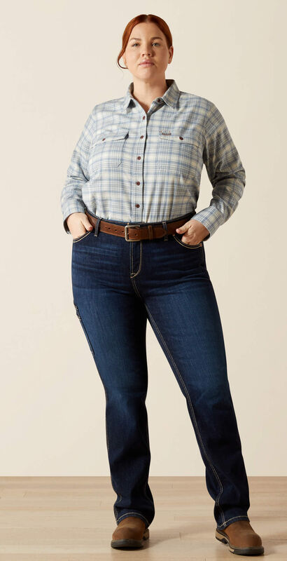 Rebar Flannel DuraStretch Work Shirt Full Plus